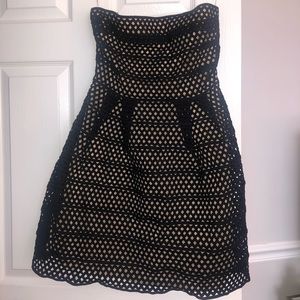 L’ATISTE Mini Black and Beige Dress